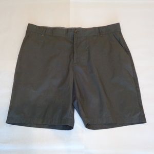 W.R.K. WRK POPLIN Gray Cotton Flat Front Shorts